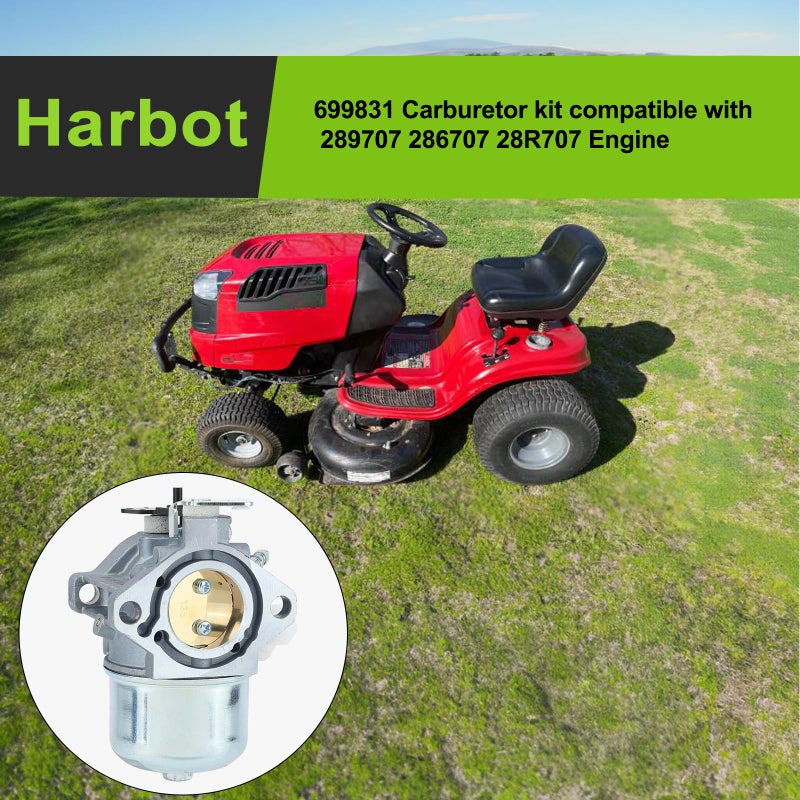 Harbot 699831 28R707 Carburetor for 12.5hp 289707 28M707 286707 283707 28D707 28D702 289702 283702 284702 284707 284777 286702 Engine Lawnmover Carb Replace 694941 - Image 2